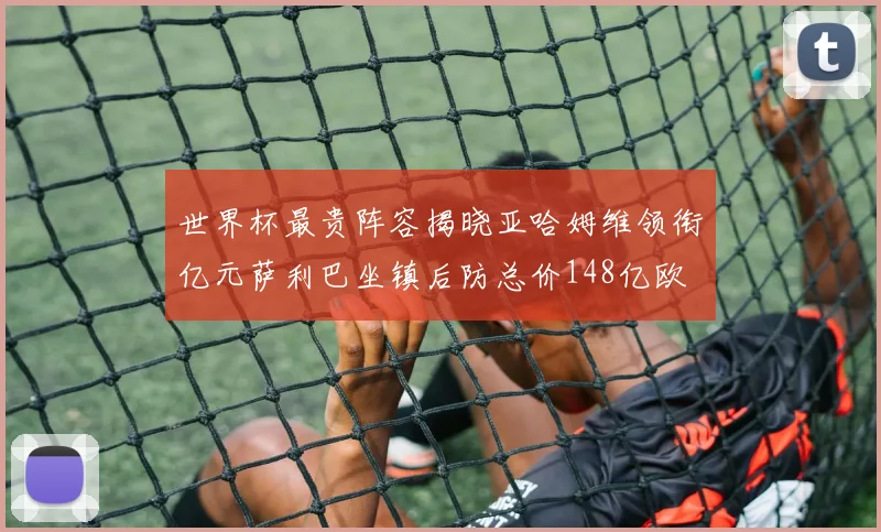 世界杯最贵阵容揭晓亚哈姆维领衔亿元萨利巴坐镇后防总价148亿欧